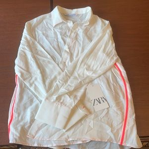Zara off white Botton down shirt